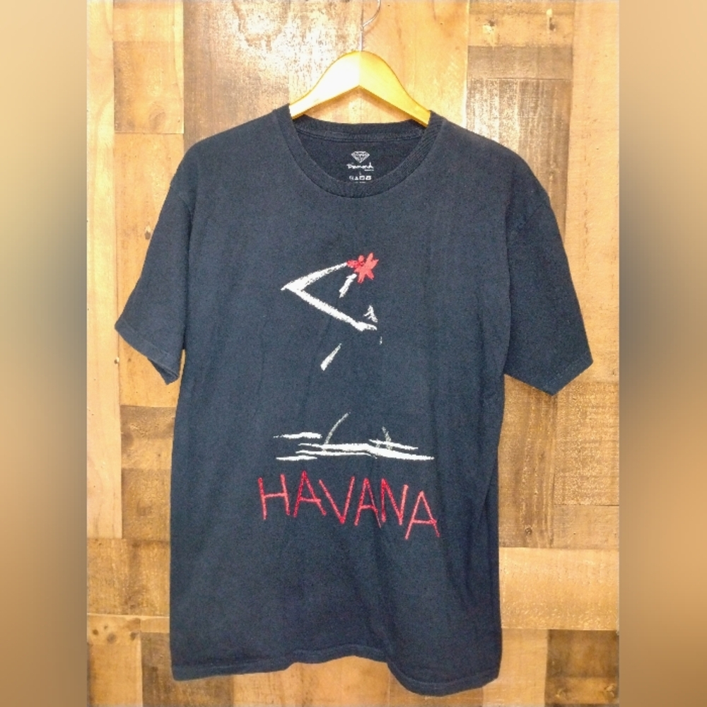 Diamond Supply Co. Havana Graphic T-Shirt Short Sleeve Size Large Black Red